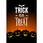 Trick or Treat with Jack-o'-lanterns Card